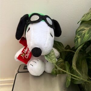 Peanuts Aviator Snoopy Christmas Plush